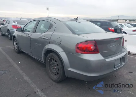 2013 Dodge Avenger Se из США, поврежденный, VIN 1C3CDZAB5DN537675